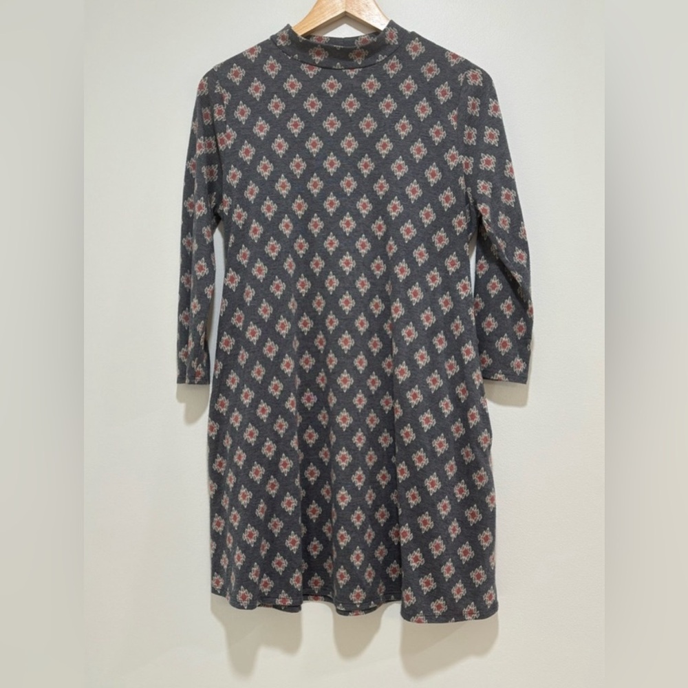 MTS Turtle Neck Patterned Dress
